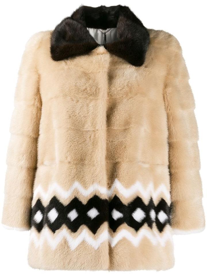 Simonetta Ravizza Fur Collar Puffer Jacket - Neutrals