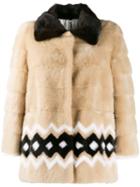 Simonetta Ravizza Fur Collar Puffer Jacket - Neutrals