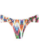 Blue Man Printed Bikini Bottoms, Women's, Size: Medium, Pink/purple, Lyocell