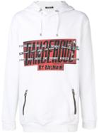 Balmain Dangerous Print Hoodie - White