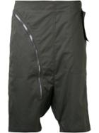 Rick Owens Drkshdw Drop Crotch Zip Shorts - Brown