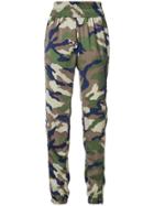 Kendall+kylie Camouflage Print Track Pants - Green
