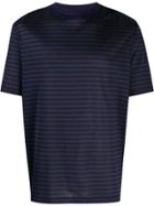 Lanvin Striped Short Sleeve T-shirt - Blue