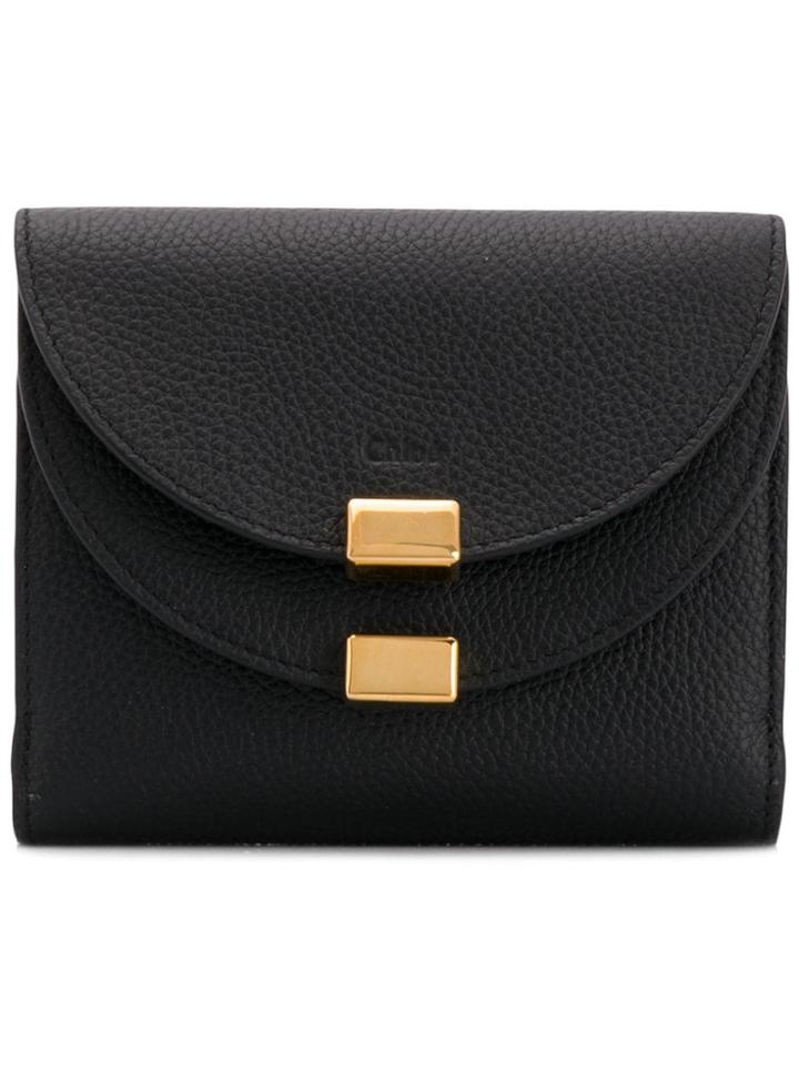 Chloé Georgia Square Wallet - Black