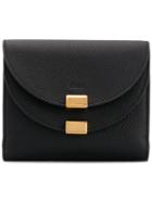 Chloé Georgia Square Wallet - Black
