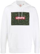 Levi's Logo Print Hoodie - White