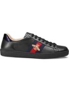 Gucci Ace Embroidered Low-top Sneaker - Black