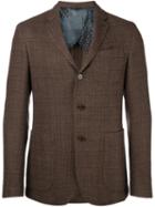 Etro Woven Blazer, Men's, Size: 54, Brown, Silk/wool/calf Hair
