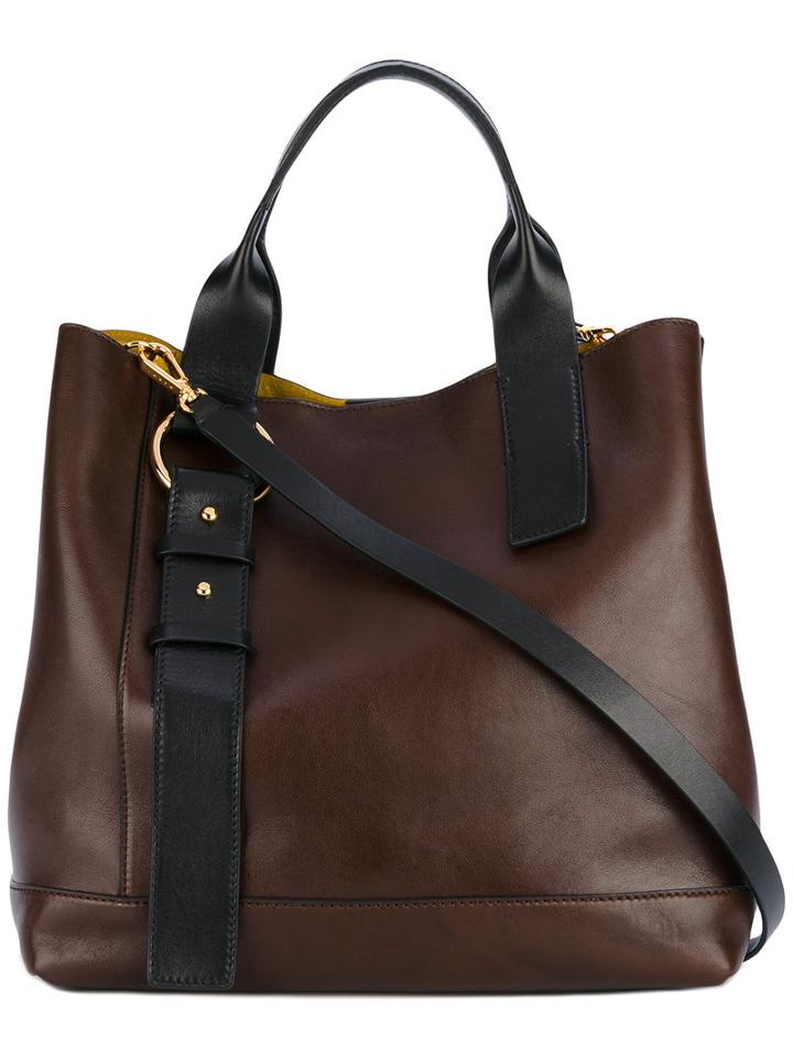 Marni - Shopper Tote Bag - Women - Leather - One Size, Brown, Leather