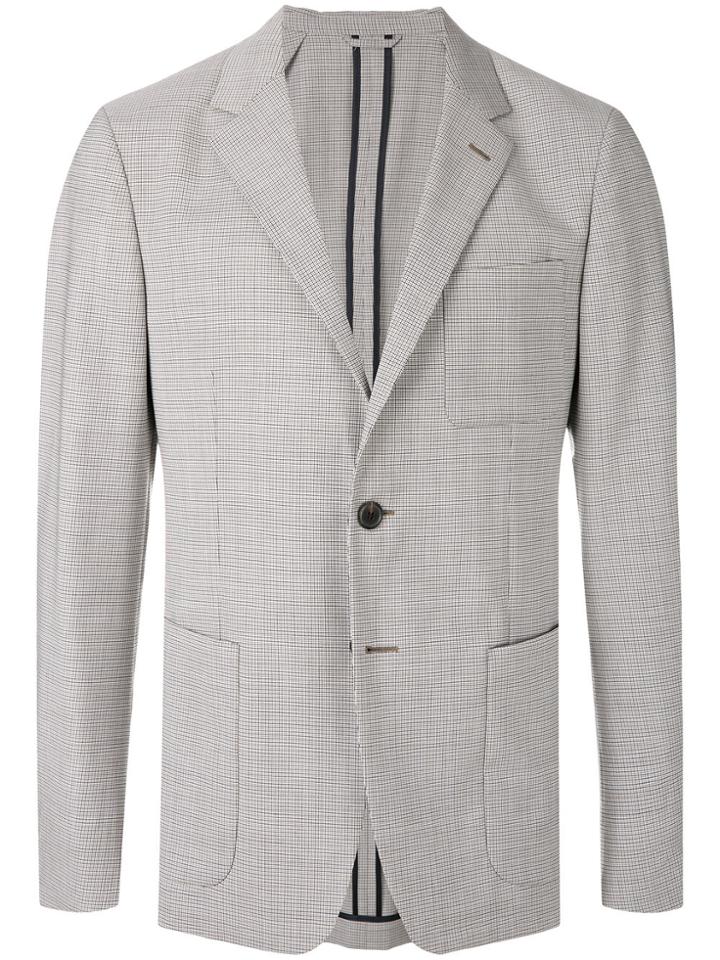 Prada Embroidered Virgin Wool Blazer - Multicolour