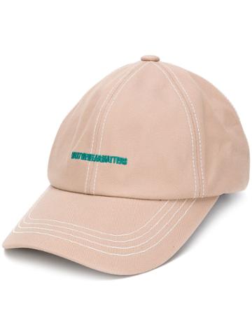 Wwwm Embroidered Logo Baseball Cap - Neutrals