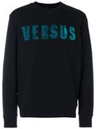 Versus Textured Logo Sweatshirt - Black