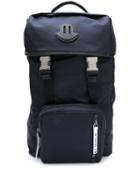 Moncler Buckled Utility Backpack - Blue