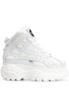 Buffalo Hi-top Platform Sneakers - White