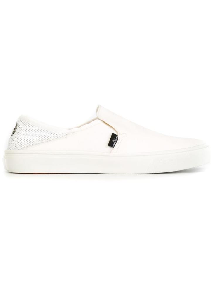 Stone Island Perforated Heel Slip-on Sneakers