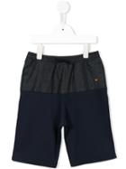 Junior Gaultier Denim Detail Drawstring Shorts, Boy's, Size: 8 Yrs, Black