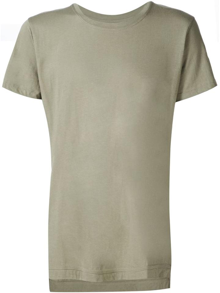 John Elliott Classic Round Neck T-shirt, Men's, Size: L, Green, Supima Cotton/modal