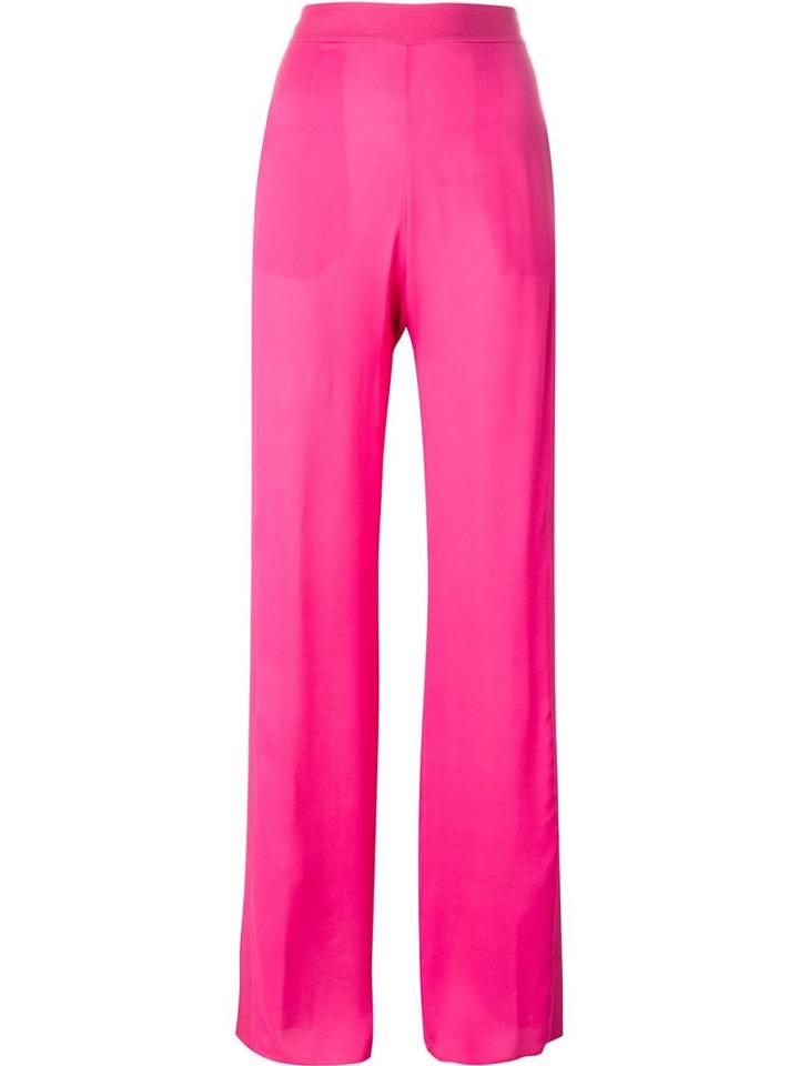 Dsquared2 High Waist Trousers, Women's, Size: 40, Pink/purple, Silk
