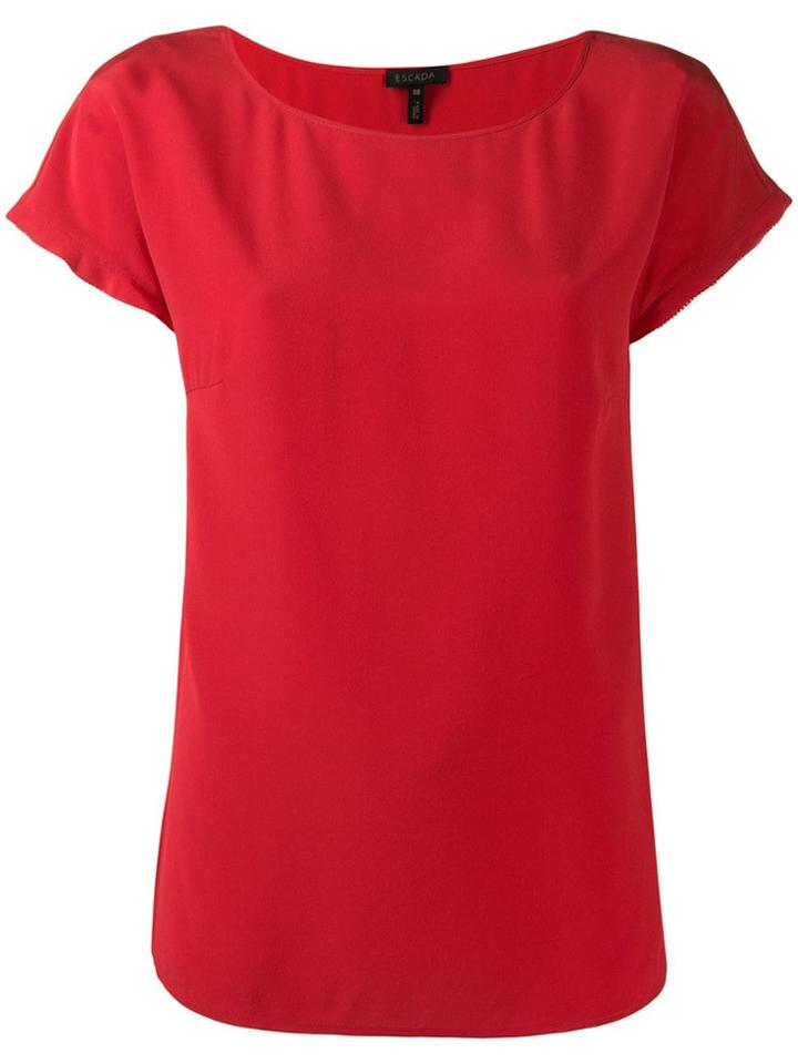 Escada Shortsleeved Blouse - Red