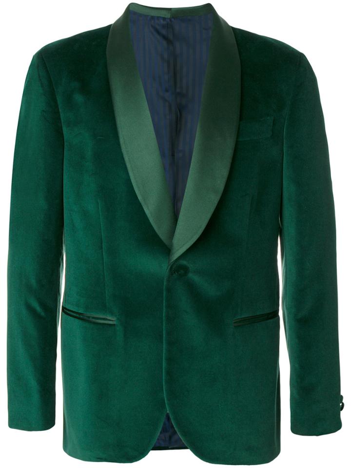 Mp Massimo Piombo Shawl Lapel Blazer - Green