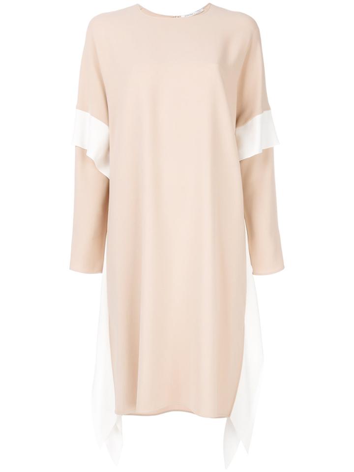 Agnona Sleeve Panel Dress - Nude & Neutrals