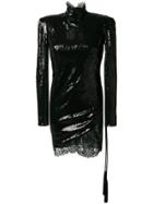 Dundas Sequins Mini Dress - Black