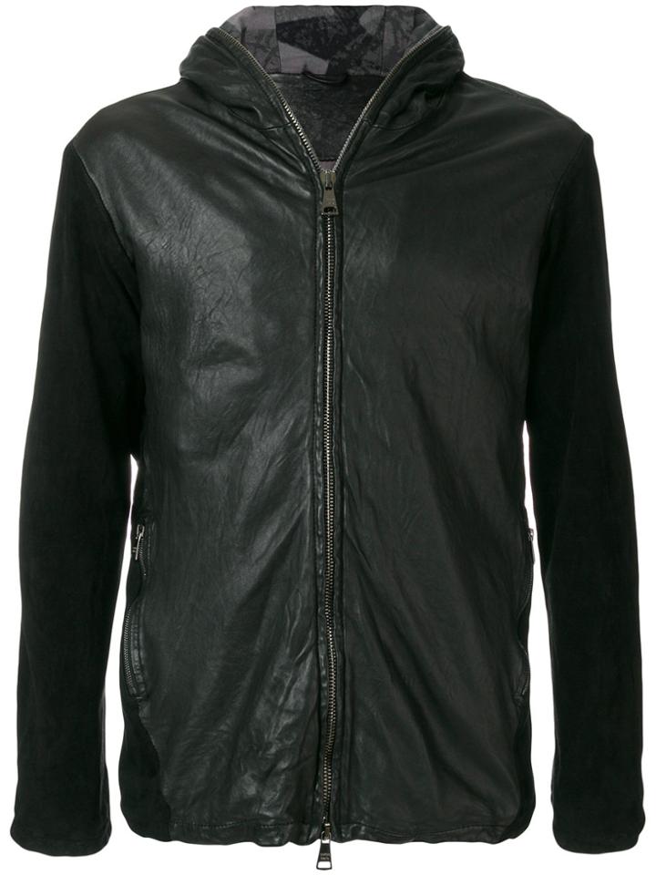 Giorgio Brato Zipped Fitted Biker Jacket - Black