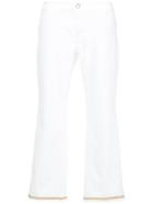 Marc Cain Distressed Cropped Jeans - White