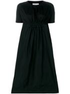 Moncler Flared Midi Dress - Black