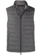 Ermenegildo Zegna Fitted Padded Gilet - Grey