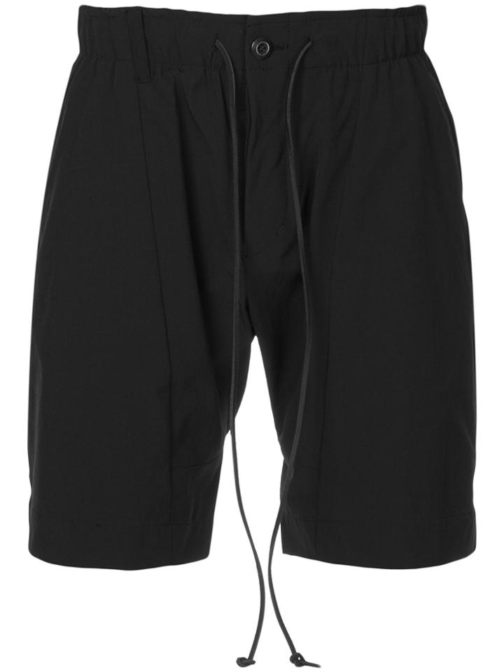 Kazuyuki Kumagai Drawstring Fitted Shorts - Black