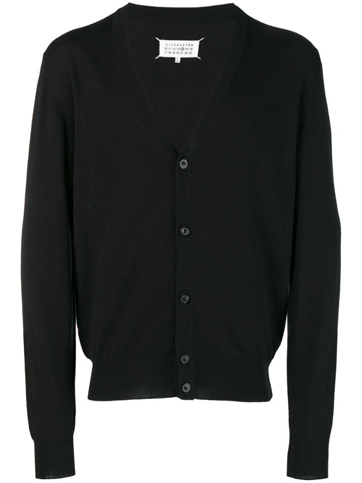 Maison Margiela Elbow Patch Cardigan - Black
