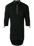 Cedric Jacquemyn Layered Polo Shirt - Black