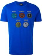 Ps By Paul Smith - Time Print T-shirt - Men - Cotton - Xl, Blue, Cotton