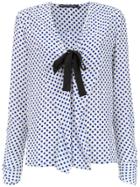 Reinaldo Lourenço Printed Silk Shirt - Blue