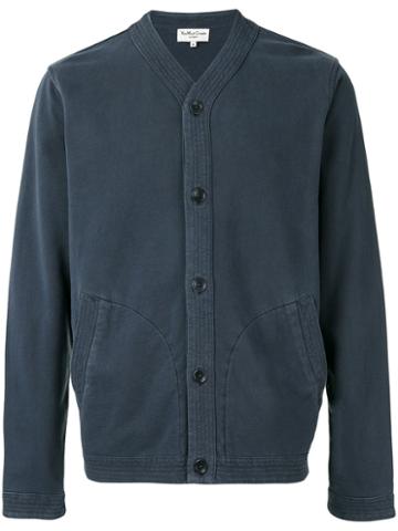 Ymc - V-neck Cardigan - Men - Cotton - S, Blue, Cotton