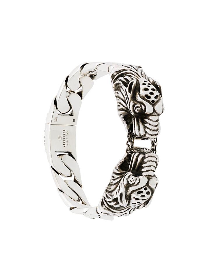 Gucci Tiger Head Bracelet - Metallic