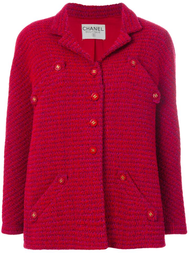 Chanel Vintage Single Breasted Jacket - Red