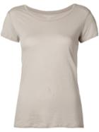 Majestic Filatures - Round Neck T-shirt - Women - Cotton - 2, Grey, Cotton