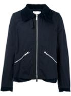 Sacai Contrast Collar Jacket, Men's, Size: 3, Blue, Cotton/cupro