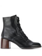 Chie Mihara Omast Lace-up Ankle Boots - Black
