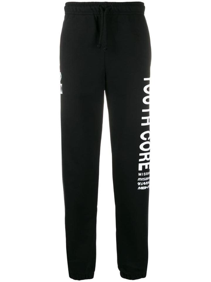 Misbhv Logo Drawstring Track Shorts - Black