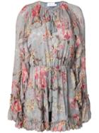 Zimmermann - Ymer Playsuit - Women - Silk - 3, Blue, Silk