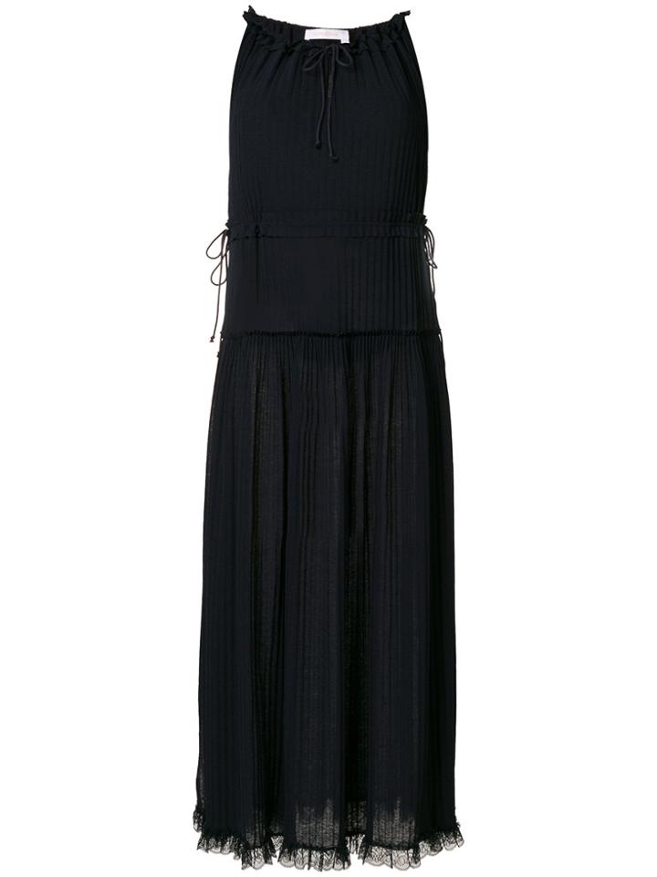 See By Chloé Raw Edge Maxi Dress - Blue