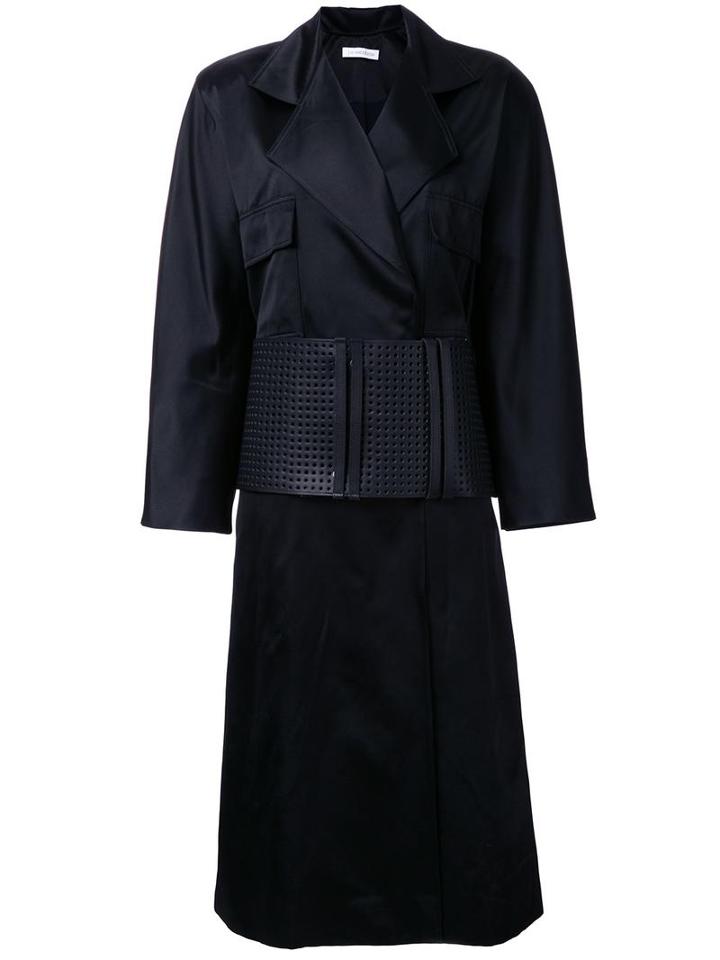 J.w.anderson Double Breasted Dress Coat, Women's, Size: 6, Black, Silk