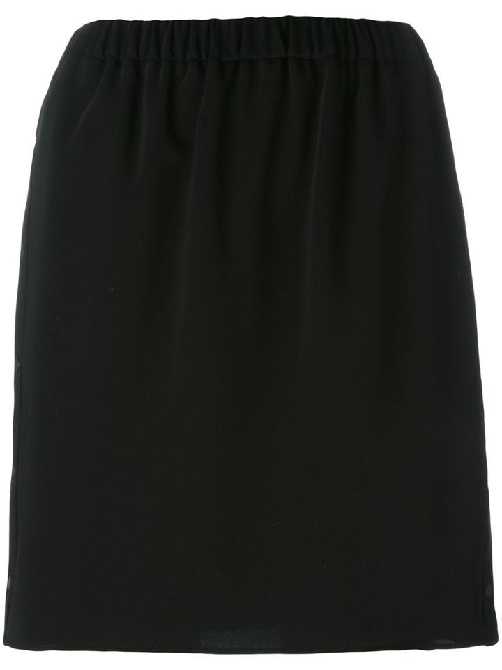 Kenzo Elasticated Skirt, Women's, Size: 36, Black, Polyester