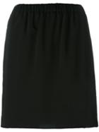 Kenzo Elasticated Skirt, Women's, Size: 36, Black, Polyester