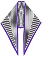 Haider Ackermann Striped Scarf, Men's, Purple, Silk