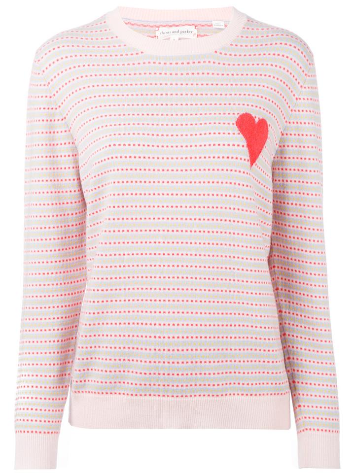 Chinti And Parker - Spotted Sweater - Women - Cashmere - M, Pink/purple, Cashmere