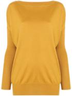 Snobby Sheep Long-sleeve Fitted Sweater - Yellow